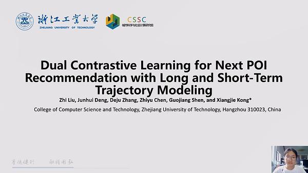 Dual Contrastive Learning for Next POI Recommendation with Long and Short-Term Trajectory Modeling