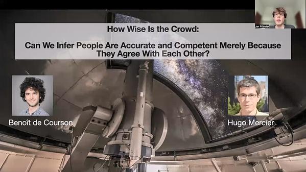 How wise is the crowd: Can we infer people are accurate and competent merely because they agree with each other?