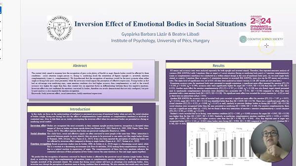 Inversion Effect of Emotional Bodies in Social Situations