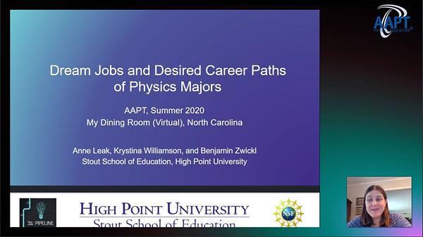 Dream Jobs and Desired Career Paths of Physics Majors