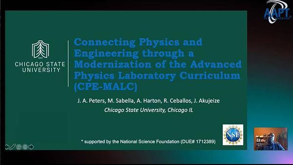 Connecting Physics and Engineering through a Modernization of the Advanced Physics Laboratory Curriculum (CPE-MALC)