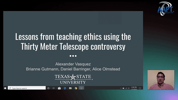 Lessons from teaching ethics using the Thirty Meter Telescope controversy