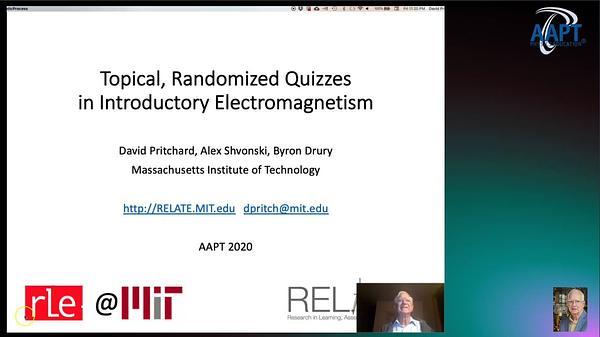Topical, Randomized Quizzes in Electromagnetism