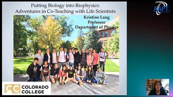 Putting Biology into Biophysics: Adventures in Co-Teaching with Life Scientists