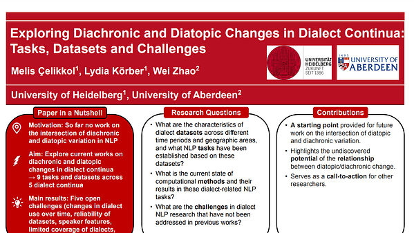 Exploring Diachronic and Diatopic Changes in Dialect Continua: Tasks, Datasets and Challenges