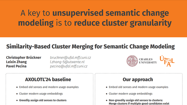 Similarity-Based Cluster Merging for Semantic Change Modeling