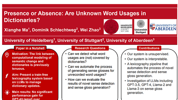 Presence or Absence: Are Unknown Word Usages in Dictionaries?