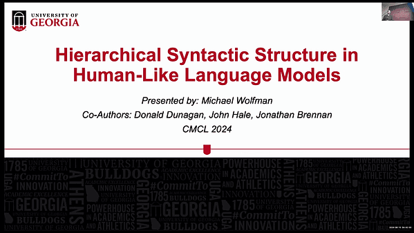 Hierarchical syntactic structure in human-like language models