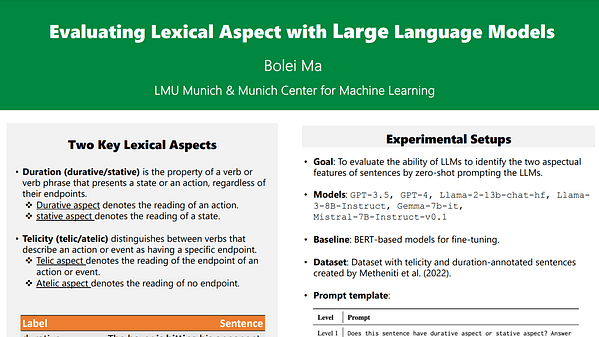 Evaluating Lexical Aspect with Large Language Models