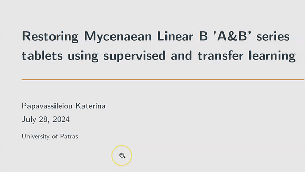 Restoring Mycenaean Linear B 'A&B' series tablets using supervised and transfer learning