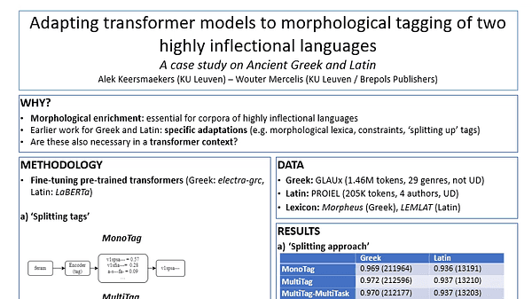 Adapting transformer models to morphological tagging of two highly inflectional languages: a case study on Ancient Greek and Latin