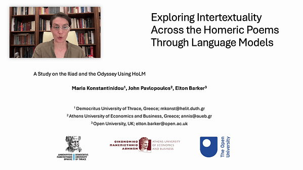 Exploring intertextuality across the Homeric poems through language models