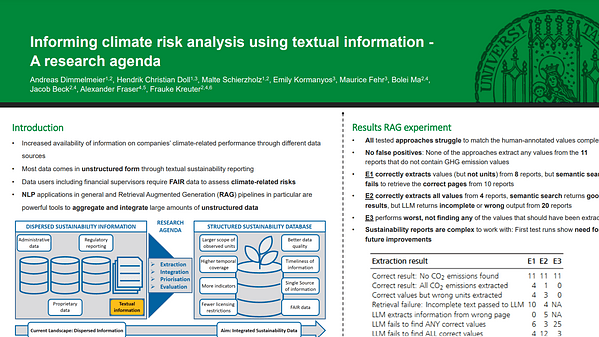 Informing climate risk analysis using textual information - A research agenda