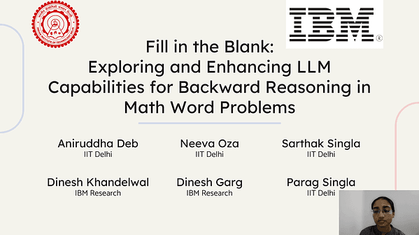 Fill in the Blank: Exploring and Enhancing LLM Capabilities for Backward Reasoning in Math Word Problems