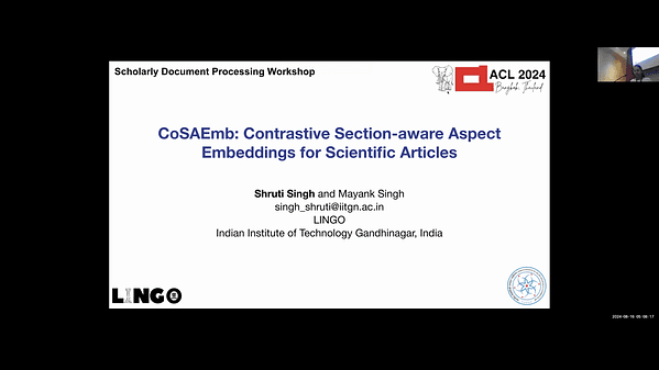 CoSAEmb: Contrastive Section-aware Aspect Embeddings for Scientific Articles