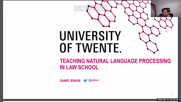 Teaching Natural Language Processing in Law School