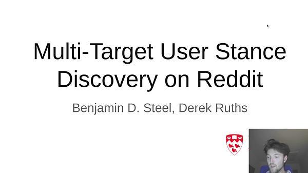 Multi-Target User Stance Discovery on Reddit