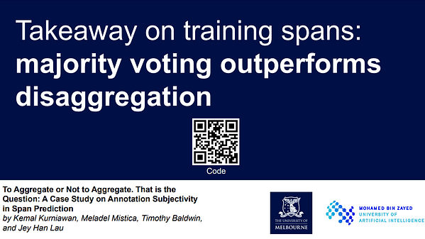 To Aggregate or Not to Aggregate. That is the Question: A Case Study on Annotation Subjectivity in Span Prediction
