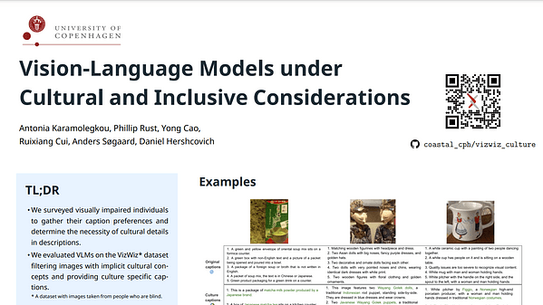 Vision-Language Models under Cultural and Inclusive Considerations