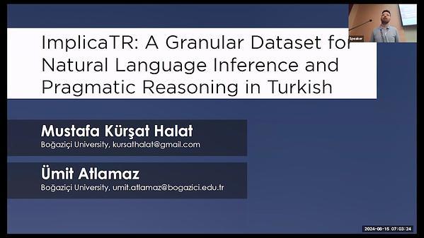 ImplicaTR: A Granular Dataset for Natural Language Inference and Pragmatic Reasoning in Turkish