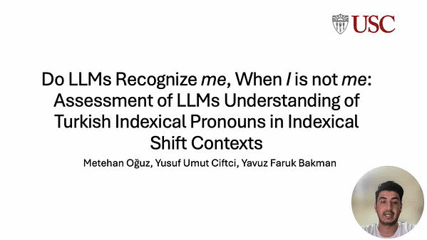 Do LLMs Recognize me, When I is not me: Assessment of LLMs Understanding of Turkish Indexical Pronouns in Indexical Shift Contexts