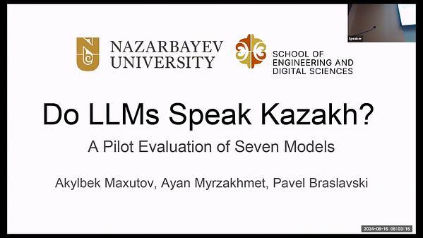 Do LLMs Speak Kazakh? A Pilot Evaluation of Seven Models
