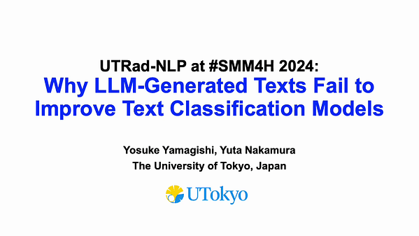 UTRad-NLP at #SMM4H 2024: Why LLM-Generated Texts Fail to Improve Text Classification Models