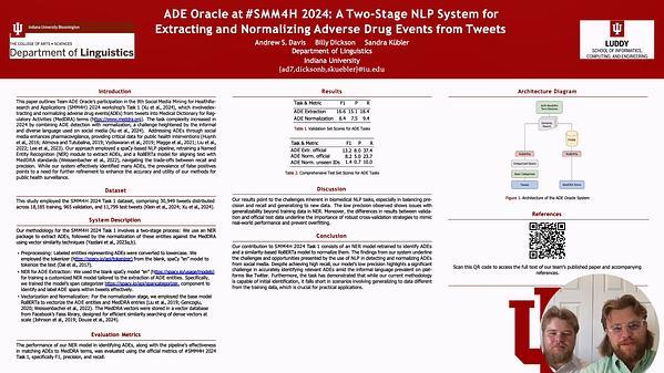 ADE Oracle at #SMM4H 2024: A Two-Stage NLP System for Extracting and Normalizing Adverse Drug Events from Tweets