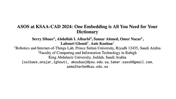 ASOS at KSAA-CAD 2024: One Embedding is All You Need for Your Dictionary