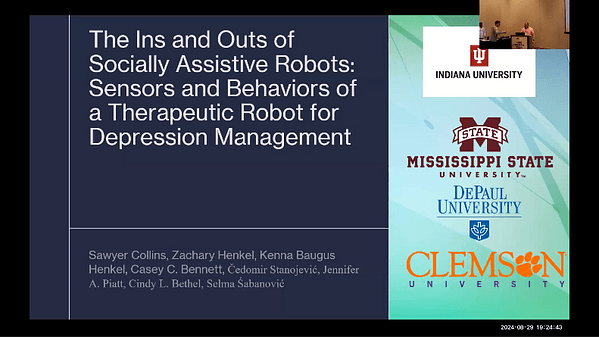 The Ins and Outs of Socially Assistive Robots: Sensors and Behaviors of a Therapeutic Robot for Depression Management
