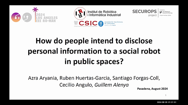 How Do People Intend to Disclose Personal Information to a Social Robot in Public Spaces?