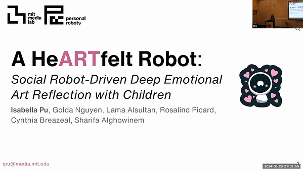A HeARTfelt Robot: Social Robot-Driven Deep Emotional Art Reflection with Children
