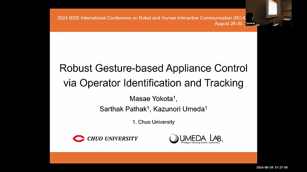 Robust Gesture-Based Appliance Control Via Operator Identification and Tracking