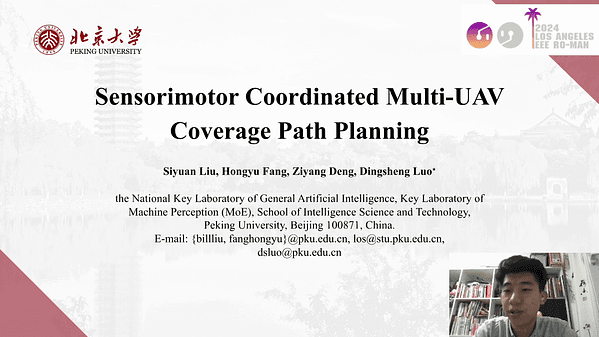 Sensorimotor Coordinated Multi-UAV Coverage Path Planning