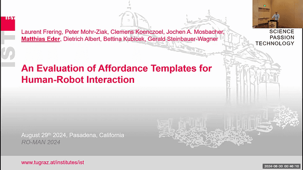An Evaluation of Affordance Templates for Human-Robot Interaction