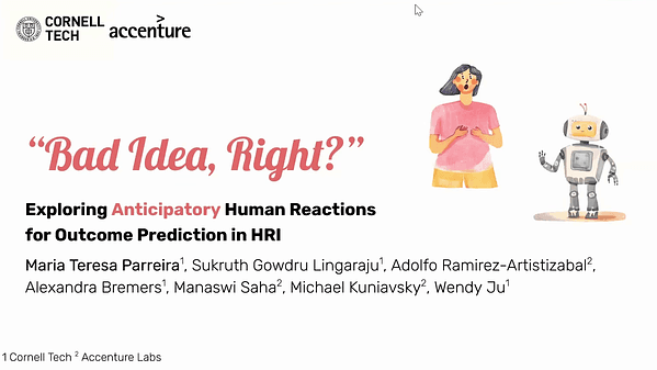  “Bad Idea, Right?” Exploring Anticipatory Human Reactions for Outcome Prediction in HRI