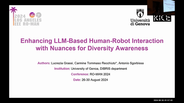 Enhancing LLM-Based Human-Robot Interaction with Nuances for Diversity Awareness