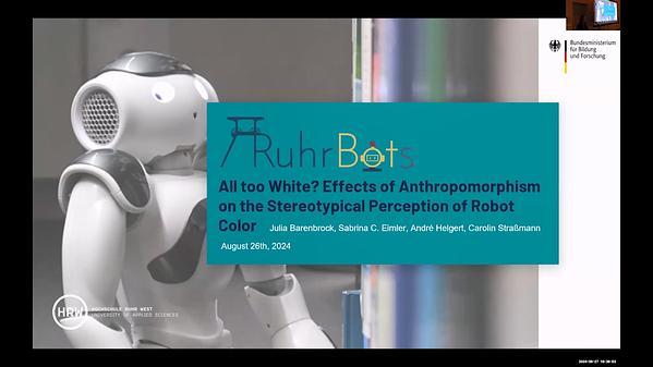 All Too White? Effects of Anthropomorphism on the Stereotypical Perception of Robot Color