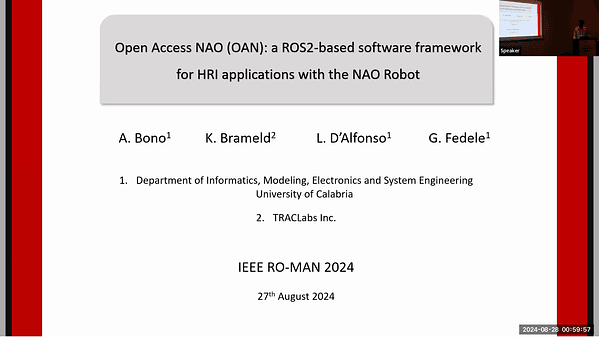 Open Access NAO (OAN): A ROS2-Based Software Framework for HRI Applications with the NAO Robot