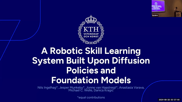 A Robotic Skill Learning System Built Upon Diffusion Policies and Foundation Models