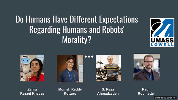 Do Humans Have Different Expectations Regarding Humans and Robots' Morality?