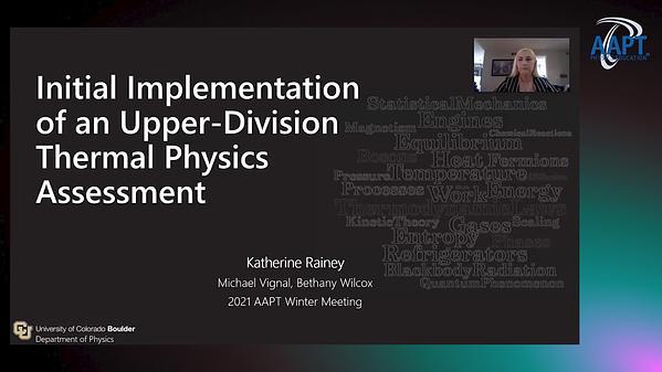 Initial Implementation of an Upper-Division Thermal Physics Assessment