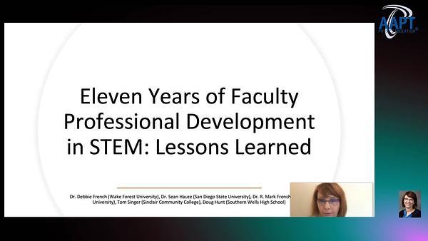 Eleven Years of Faculty Professional Development in STEM: Lessons Learned