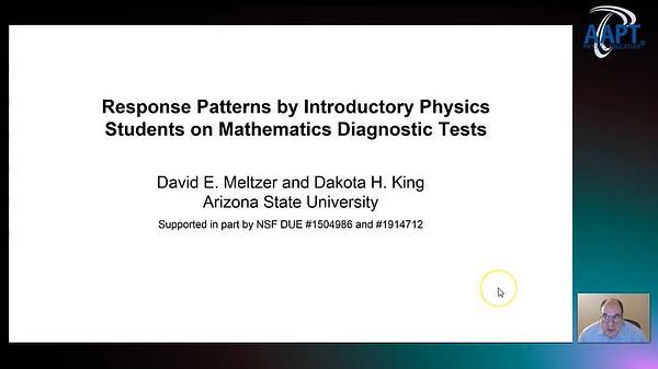 Response Patterns by Introductory Physics Students on Mathematics Diagnostic Tests