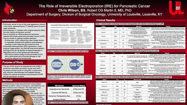 The Role of Irreversible Electroporation (IRE) for Pancreatic Cancer