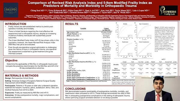 Comparison of Revised Risk Analysis Index and 5-Item Modified Frailty Index as Predictors of Mortality and Morbidity in Orthopaedic Trauma