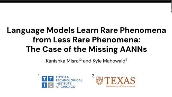 Language Models Learn Rare Phenomena from Less Rare Phenomena: The Case of the Missing AANNs