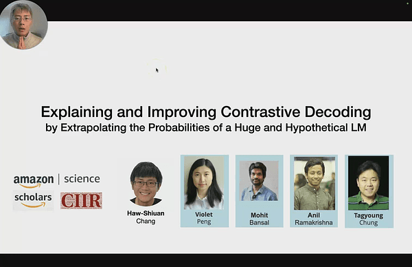 Explaining and Improving Contrastive Decoding by Extrapolating the Probabilities of a Huge and Hypothetical LM