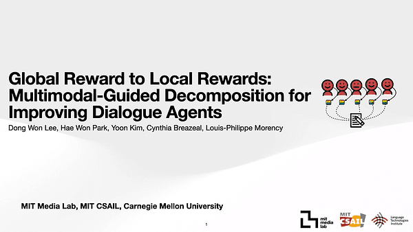 Global Reward to Local Rewards: Multimodal-Guided Decomposition for Improving Dialogue Agents