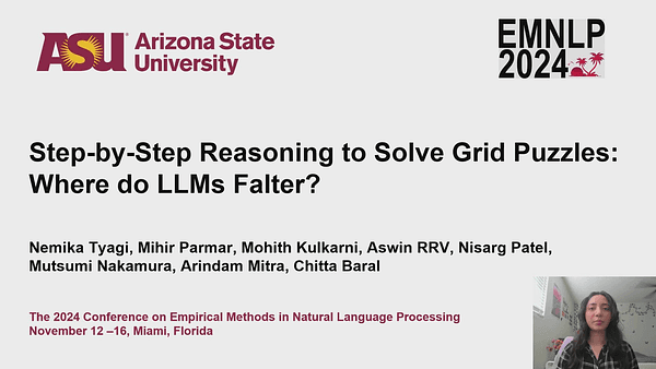 Step-by-Step Reasoning to Solve Grid Puzzles: Where do LLMs Falter?